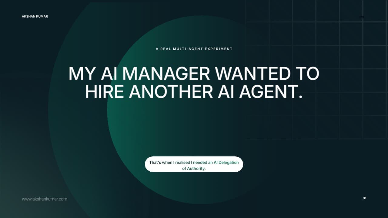 Hermes experiment cover: My AI manager wanted to hire another AI agent.